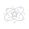 XK星空公司官方Logo - 绿色星空与足球元素组合