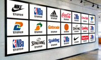 NBA合作伙伴Logo墙