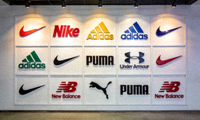 知名体育品牌合作伙伴Logo墙